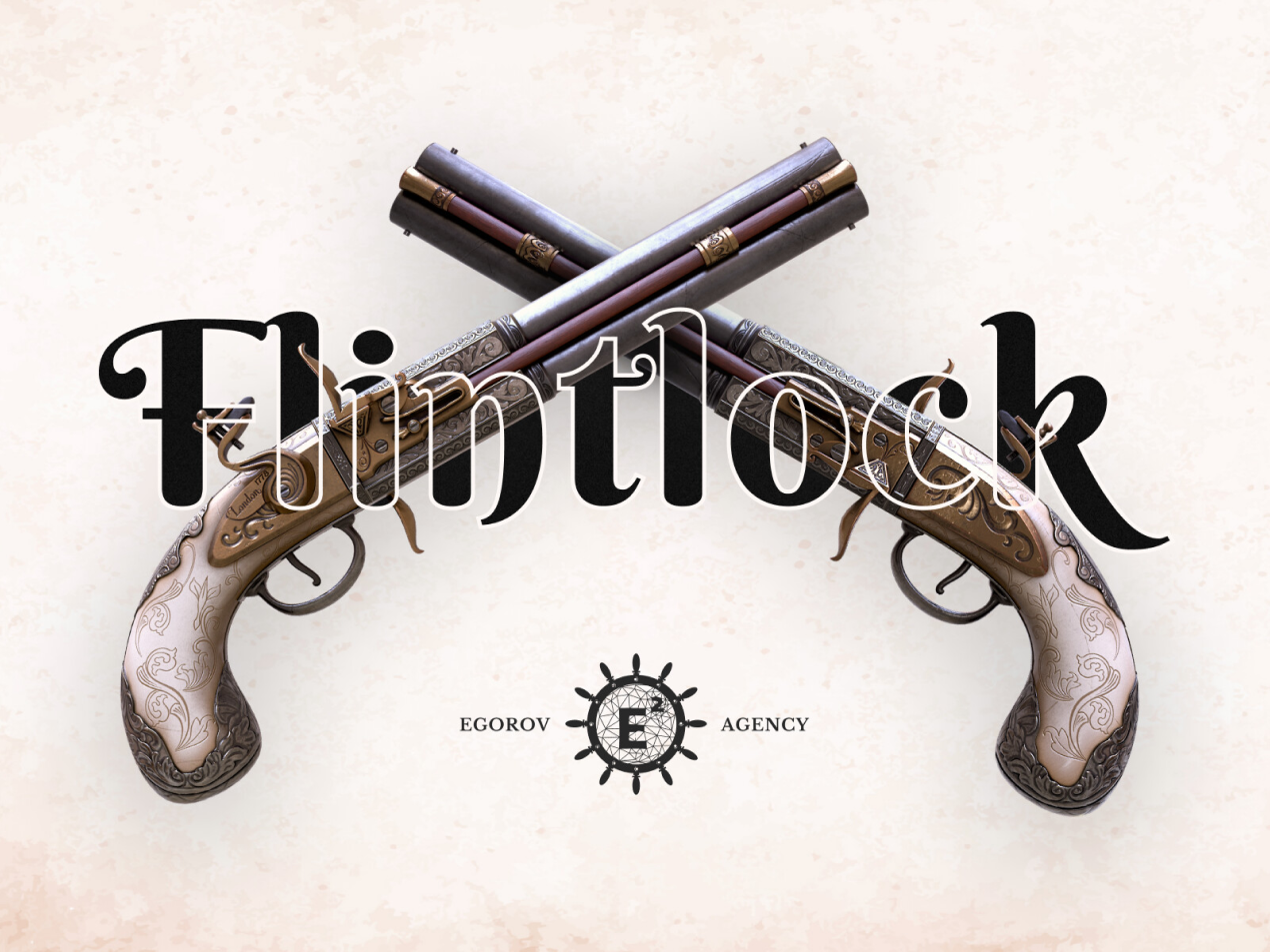 Flintlock Pistol 1750 | 3D Game-ready model